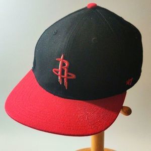 47brand‎ Houston Rockets Kids Black and Red hat
